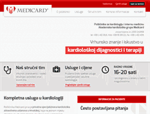 Tablet Screenshot of medicard.hr